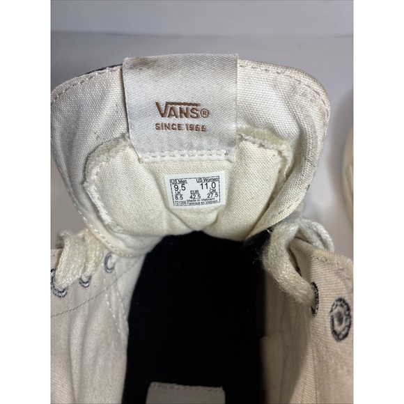 VANS Sk8-Hi Tapered Black And Gray Eco Theory Size 9.5 Men's Lace Up canvas - Picture 8 of 9